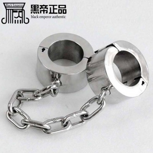 魔鬼禁锢 女用 不锈钢 特重型 脚镣（6cm高 钥匙开启）